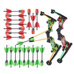 Zing HyperStrike Dominator Bow Battle Pack - 2 Dominator Bows, 20 Zonic Whistle Arrows, 2 Bungee Replacements, 2 Shoulder Straps and 4 Arrow Holders - Long Range Outdoor Play