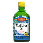 Carlson Labs Norwegian Cod Liver Oil, 1100mg Natural Lemon, 250 ml (Pack of 1)