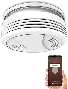 BSEED Smart Rauchmelder, Smart Home Feuermelder, WLAN Rauchmelder mit App Benachrichtigung, arbeitet mit Google Home/Amazon Alexa, vernetzte Rauchmelder mit 85 dB nach CE & EN 14604 Standard, 1er Pack