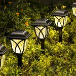 Solpex Solar Pathway Lights Outdoor, LED Garden Lights, Waterproof Landscape Lights for Lawn, Patio, Yard, Walkway (6 Pack)