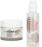 Honest Beauty Gentle Gel Everyday Face Cleanser + Hyaluronic Acid Infused Moisturizing Hydrogel Cream Bundle | Sensitive Skin Friendly | EWG Verified + Cruelty Free | 5 fl oz, 1.7 fl oz