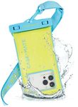 Case-Mate - IP68 Waterproof Phone Pouch [Touchscreen Compatible] - Floating Waterproof Phone Case w/Crossbody Lanyard for iPhone 14 Pro Max/ 13 Pro Max/ 12 Pro Max/ 11/ S22 Ultra - Citrus Splash