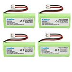 Kastar 4-PACK AAAX2 2.4V EH 1000mAh Ni-MH Rechargeable Battery for BT184342 BT284342 BT18433 BT28433 BT-1011 BT-1022 BT-1031 Vtech CS6229 DS6301 Uniden Wxi3077 ECT4066 DECT4096 Motorola Cordless phone