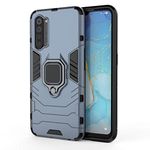 HAOYE Case for OPPO Find X2 Lite, 360 degree Rotating Ring Holder Kickstand Heavy Duty Armor Shockproof Cover, Double Layer Design Silicone TPU + Hard PC Case with Magnetic Car Mount. Blue