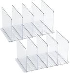 Koalafast Purse Organizer for Closet, 10 Pack Adjustable Acrylic Shelf Dividers for Closet Organization, Clear Purse Separator Handbag Storage Organizer