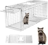 Animal Trap 26"x10"x9" Cage Trap,Heavy Duty Folding Raccoon Traps Live Animal Cage Trap,Humane Catch and Release Stray Cats,Squirrels,Rabbits