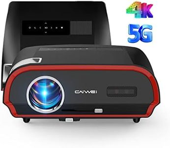 2025 Smart 4K Projector for Daylight Viewing | 1580ANSI Lumens, Android TV & WiFi 6 | 300" Home Theater & Outdoor Movie, DSP Audio & Bluetooth 5.2, HDMI, USB, Focus & Keystone, Rear Ceiling Mounted