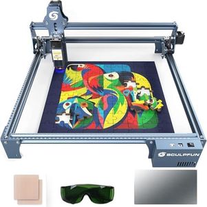 SCULPFUN S9 Gravure laser, Graveur laser à effet 90W, découpe de gravure laser sur bois, mise au point précise, tout en métal, grande zone de sculpture 410 * 420mm