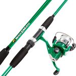 Wakeman Swarm Series Spinning Rod and Reel Combo-Green Metallic