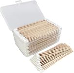 Eyxformula 600 Pcs 6 Inch Gun Cleaning Swabs Lint Free, Pointed Tip Long Cotton Swabs with Sturdy Bamboo Sticks, Ideal for Precision Cleaning Firearms, Tight Space, Electronics, Crafts, Detailing