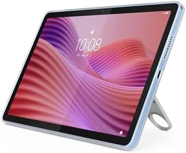 Lenovo Tab Android Tablet | 10.1 inch Full HD Display | MediaTek Helio G85 | 128GB | Wi-Fi 6 | 4GB RAM | Polar Blue + Clear Case
