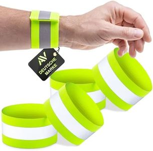 AVANA Cinta reflectante de seguridad, reflectante, elástica, para correr, bicicleta, niños (juego de 4)