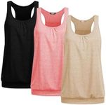 Beyove Tank Tops for Women Loose Fit Yoga Tops Woman Workout Running Shirt Exercise Activewear Stretchy Gym Tanks 3 Pack