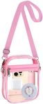 Fibrdoo Clear Crossbody Purse Bag, 