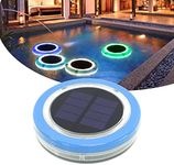 LILONZON Floating Pool Lights Solar Swimming Pool Light with Steady Color Outdoor Decorations Light Waterproof LED Lights for Patio,Garden and Pool (Warm White, 4-Pack)
