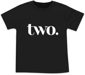 Wild and Happy 2 Year Old Birthday Shirt 2nd Bday Party T-Shirt Toddler Boy Outfit Number Two 3T Black