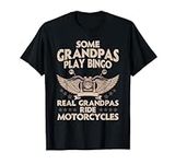 Funny Motorcycle For Grandpa Men Bi