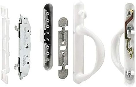 Prime-Line Products C 1308 Patio Door Handle Set, White, Mortise System, Right Hand