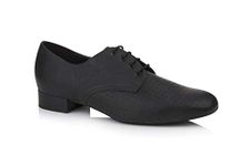 Freed of London Men's Davis Dance Shoe, Black, 9 UK Wide