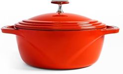 Lodge USA Enamel Dutch Oven, 6 qt.,