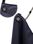 Magnetic Golf Towels for Golf Bags - Perfect Golf Gifts for Men & Women - Waffle Golf Bag Towel with Magnet (Blue)