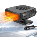 Showvigor Portable Car Heater, 12V Car Heater Defroster With 2 in 1 Heating/Cooling, Anti-Fog Plug in Cigarette Lighter, Suitable for Cars, Trucks