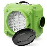 ALORAIR CleanShield HEPA 550 Industrial Commercial Air Scrubber, Heavy Duty Air Cleaner, Air Machine for Water Damage Restoration Interior Decoration, Air Filtration System Air Purifier, Green