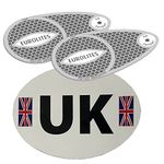 Eurolites Headlight Deflectors & UK Car Sticker