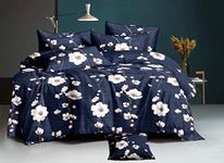 Jyotaksh Super Premium Quilt Cover Double Bed with Zipper Blanket Cover / rajai Cover / Comforter Cover / Duvet Cover King Size Glace Cotton Warm Stuff (King Size Dohars) 90x100 Inches 46ae 04