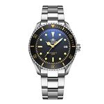 ADDIESDIVE Dive Watch 2-in-1 Matte Black Dial Luminous NH35A Movement Synthetic Sapphire, Black, Diver,Chronograph,Mechanical,Automatic Watch