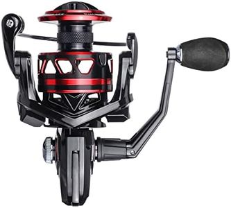 RUNCL Titan II Spinning Reel, Full Metal Body, Max Drag 44LB, 9+1 Shielded BB Ultra Smooth Powerful Saltwater Freshwater Fishing Reels, 2000, 3000, 4000, 5000, 6000 Series, Fishing Gifts for Men