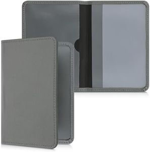 kwmobile Registration and Insurance Holder - Car Document Holder for Vehicle Documents and Cards - Neoprene - Stone Dust