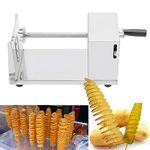 Manual Stainless Steel Twisted Potato Slicer, Potato Spiral Cutter Potato Chips Slicer Vegetable Cutter
