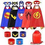 RioRand Superhero Capes 5PCS Kids C