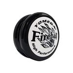 Yomega Fireball YoYo -HIGH Performance Responsive Transaxle Yoyo, Great for string tricks for advance Players to Perform Like Pros + Extra 2 yo yo Strings & 3 Month Warranty (black white)