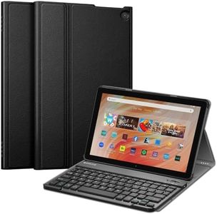 Fintie Keyboard Case for All-New Amazon Fire HD 10 Tablet (13th Generation, 2023 Release), Slim Lightweight Cover with Detachable Bluetooth Keyboard, Black