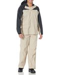 Coleman .20mm PVC/Nylon Rain Suit,Black/Tan,Medium
