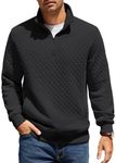 COOFANDY Mens 1/4 Zip Pullover Casu