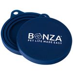 Bonza Pet Food Can Covers, Set of 2 Universal Silicone Can Covers for Pet Food Cans, Food Safe Bpa Free, Dishwasher Safe. One Dog Food Can Lid Fits All Standard Can Sizes