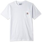 Carhartt Men's K87 Workwear Pocket Short Sleeve T-Shirt (Regular and Big & Tall Sizes), White, 5X-Large