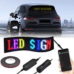 Flexible LED Scrolling Sign Indoor Outdoor Car Window Programmable with APP (19 x 5 inch)