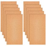 OLYCRAFT 10 Sheets 305x155mm Cork Sheets 1mm Thick Cork Roll Brown Cork Board Rectangle Cork Tiles Cork Mats for Coaster Placemat Kitchen Dining Hall DIY Crafts Supplies