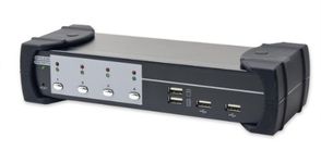 Syba SY-KVM20107 4-Port VGA KVM Switch with Audio Support and USB 2.0 Hub