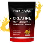 NAKPRO Micronised Creatine Monohydrate Powder (250g, Fruit Punch) | 3g Creatine/Serving | Trustified Certified for Accuracy & Purity | Rapid Absorption Pre/Post Workout Supplement for Muscle Repair & Recovery | Supports Athletic Performance