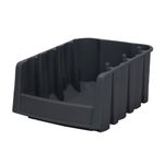 Akro-Mils 30776 Economy Stacking Nesting Plastic Storage Bin, 17-7/8-Inch Long by 6-5/8-Inch Wide by 7-Inch High, Black, 10-Pack