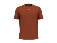 Under Armour Men's Team Tech Loose Blue Short Sleeve Shirt, Texas Orange-white, X-Large