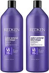 Redken Blondage Color Depositing Purple Shampoo and Conditioner Set, Liter Duo for Hair Toning For Blonde Hair, Neutralizes Brass & Moisturizes Hair, With Pure Violet Pigments