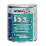 Zinsser BULLS EYE 1-2-3 *PLUS*** 1 litre Ready Mixed Colour - White