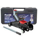 Pro-Lift F-2315PE Grey Hydraulic Trolley Jack Car Lift with Blow Molded Case (3000 lbs Capacity)