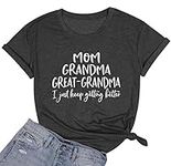Grandma Shirts for Women Mom Grandm